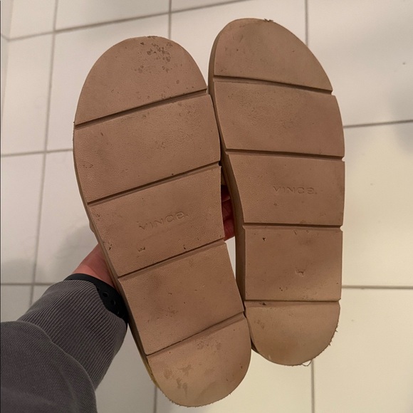 Vince Women's Beige Slide Sandals - Picture 3 of 3